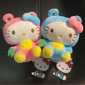 Sanrio - 6 inch Hello Kitty Frog Costume Plush 2-Pc Set NWT
